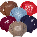  ALL Real PUFF Print Christmas Sweatshirts - Comfy Drop Shoulder Style!