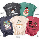  Adorable Snowman Holiday Winter Soft Wash Cotton Tees