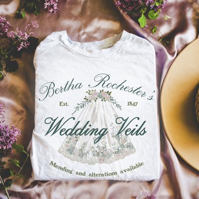 Bertha Rochesters Wedding Veils - Est 1847 - Soft Comfy Bella Canvas Tee