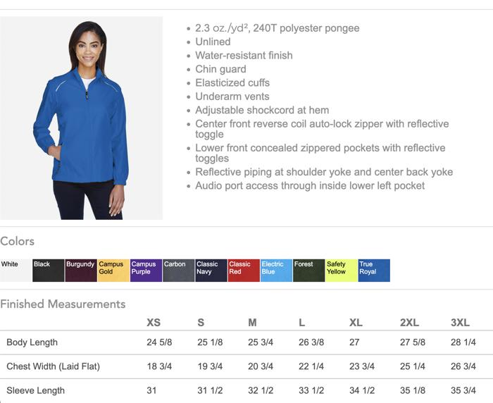 12 Colors - Women's Techno Lite Motivate Unlined Lightweight Jacket