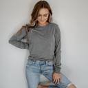  30+ Colors - Ultra Soft Poly-Cotton Heathered Long Sleeve (Crewneck) T-shirt