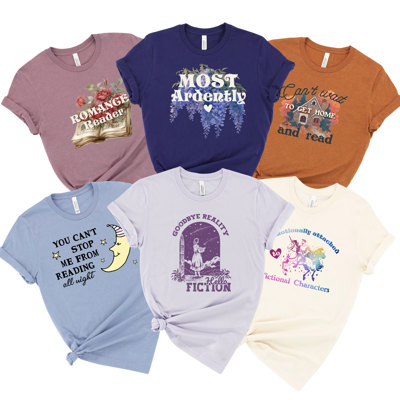 Cozy Reading Nostalgia Soft Cozy Longer Length Unisex Graphic Tee T-shirt