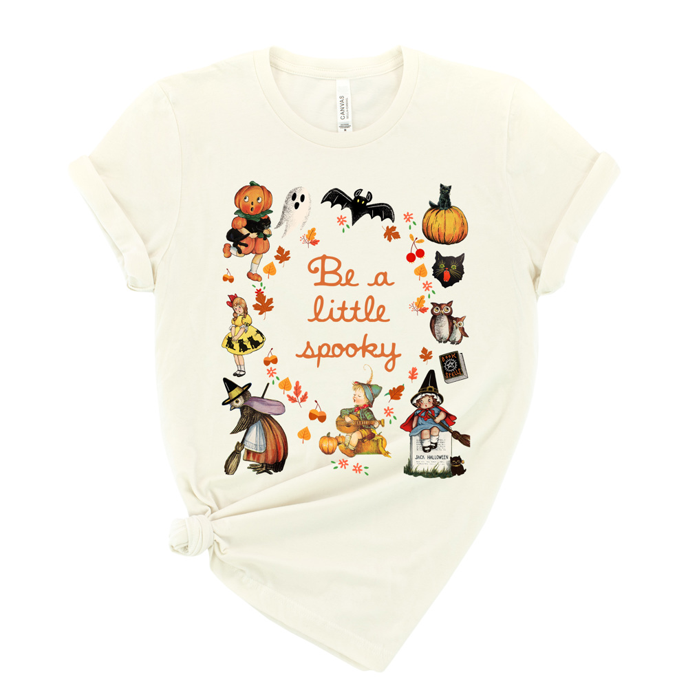 Be a little spooky Happy Halloween Vintage cozy graphic tee