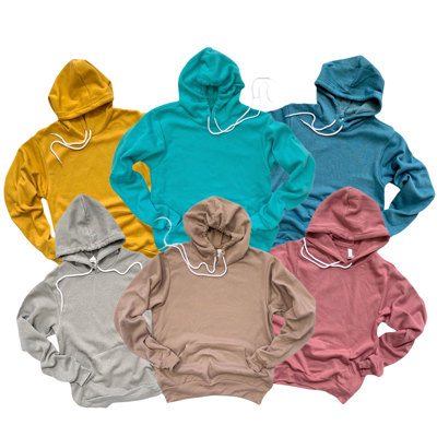 64 Colors Super Soft Bella Canvas Hoodie Unisex Sponge Fleece - Warm and Lightweight
