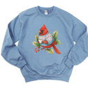  Christmas Coffee Cardinal Winter Bird - Comfy Drop Shoulder Sweatershirt