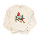  Christmas Coffee Cardinal Winter Bird - Comfy Drop Shoulder Sweatershirt
