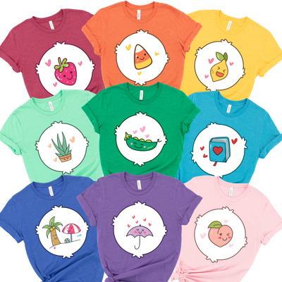 Retro Whimsical Funny Nostalgic Cute Bear Parody Halloween Tees for Staff, Friends, & Families