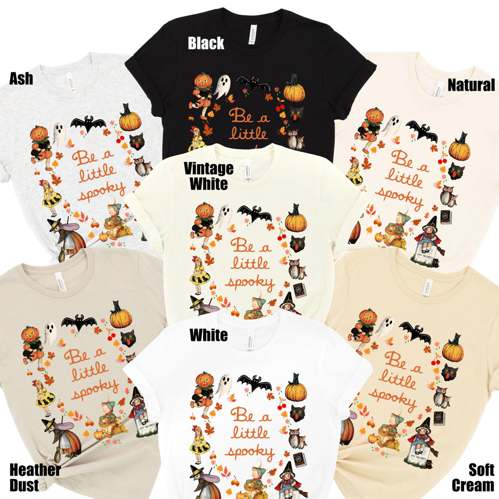 Be a little spooky Happy Halloween Vintage cozy graphic tee