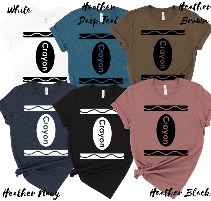 Over 100 Colors - New Designs! Easy T-shirt Halloween Costume Tees for Teachers, Teams, Parents, Medical Staff Members & Groups