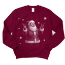  Jolly Christmas Santa in The Snow - Half Tone Style Print - Sweatshirt (Crewneck)  Poly-Cotton Colors (Unisex)  Gildan