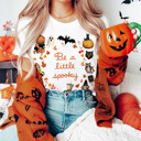  Be a little spooky Happy Halloween Vintage cozy graphic tee