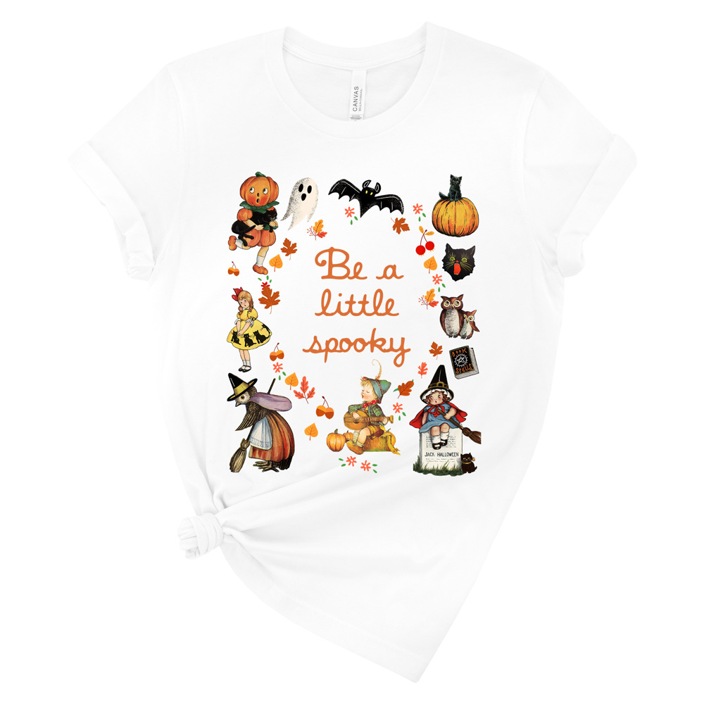 Be a little spooky Happy Halloween Vintage cozy graphic tee