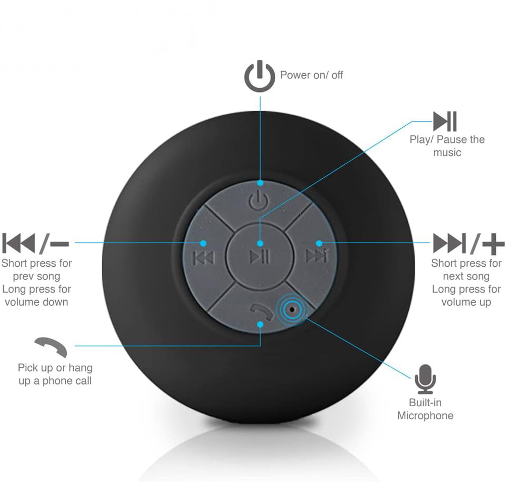 Bluetooth Waterproof Shower Speaker