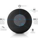 Black Bluetooth Waterproof Shower Speaker