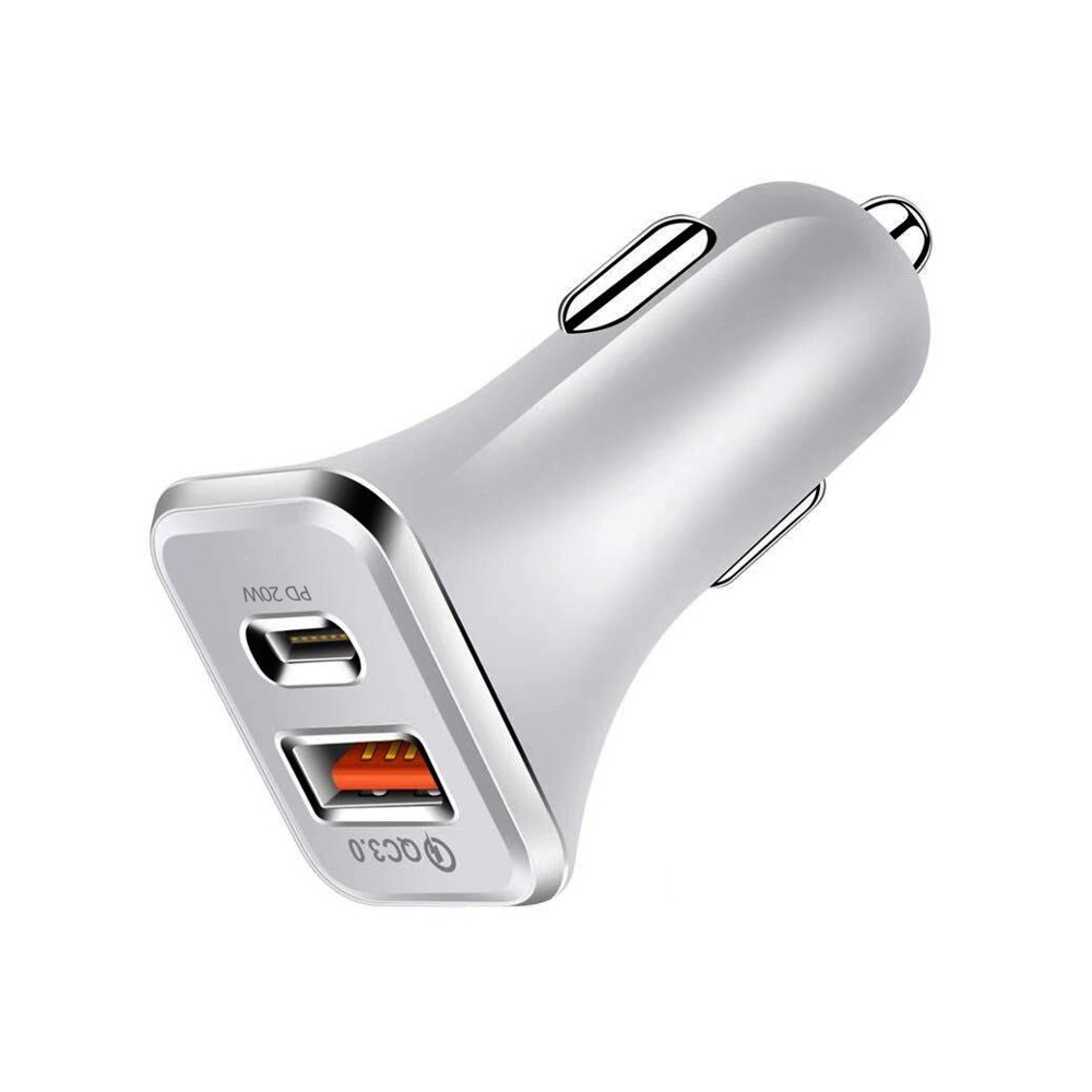 Universal 36W Fast Car Charger with USB-C PD & USB-A Ports