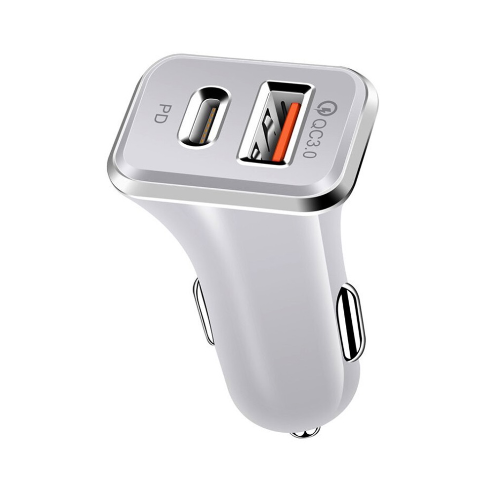 Universal 36W Fast Car Charger with USB-C PD & USB-A Ports