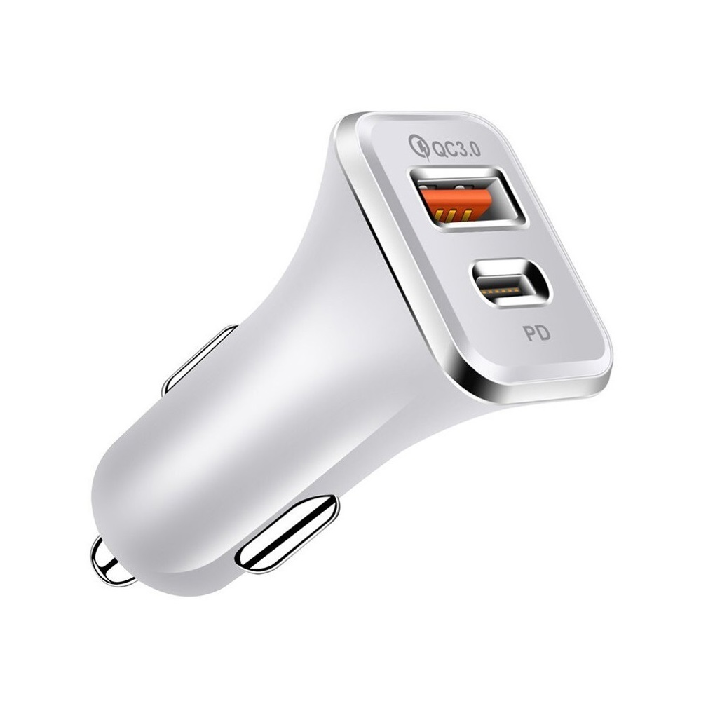 Universal 36W Fast Car Charger with USB-C PD & USB-A Ports