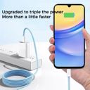 Blue (2-Pack) 6-Foot USB-C to USB-C 3A Fast Charging Braided Charge Cord