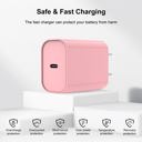 Pink (2-Pack) 20W Fast Type-C PD Wall Charger Adapter