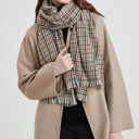 Beige-Multi Soft & Warm Oversized Plaid Scarves