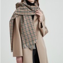 Beige-Multi Soft & Warm Oversized Plaid Scarves