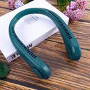 Green 3-Speed Rechargeable Bladeless Neck Fan