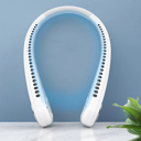 White 3-Speed Rechargeable Bladeless Neck Fan