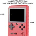 Red Handheld Game Console with 400 Built-In Games & Controller - 5 Colors