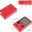 Red Handheld Game Console with 400 Built-In Games & Controller - 5 Colors