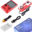 Red Handheld Game Console with 400 Built-In Games & Controller - 5 Colors