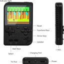 Black Handheld Game Console with 400 Built-In Games & Controller - 5 Colors