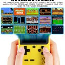 Yellow Handheld Game Console with 400 Built-In Games & Controller - 5 Colors