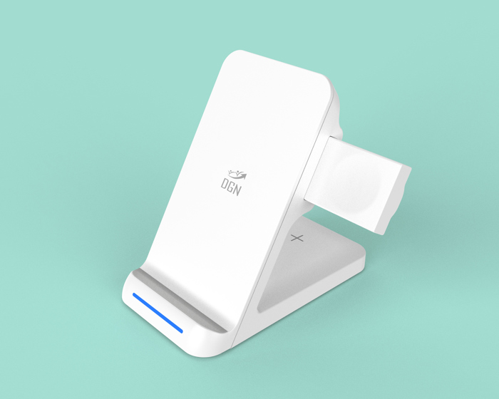 3-in-1 Charging Station for Qi-Compatible Devices