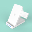 White 3-in-1 Charging Station for Qi-Compatible Devices