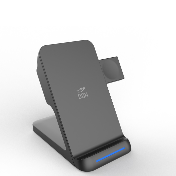 3-in-1 Charging Station for Qi-Compatible Devices