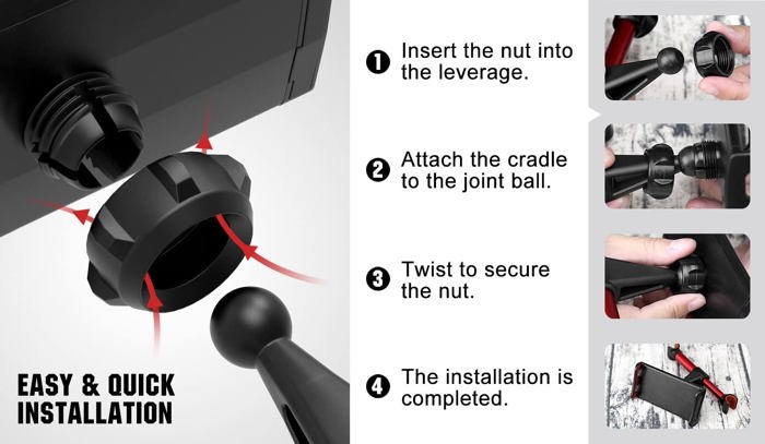 Universal Backseat Car Mount Adjustable Phone and Tablet Holder