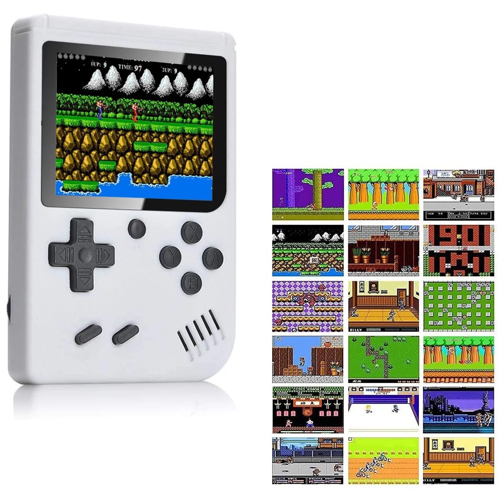 Handheld Game Console with 400 Built-In Games & Controller - 5 Colors