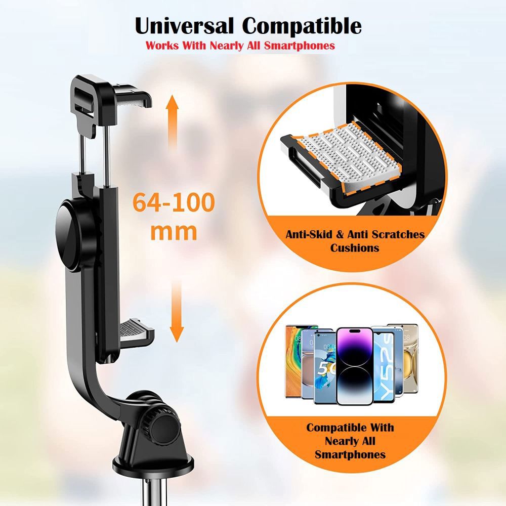 Portable Selfie Stick & Extendable Tripod with Remote