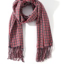 Red Multi Soft & Warm Oversized Plaid Scarves