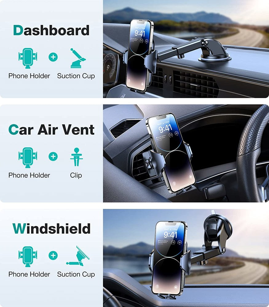 Universal 3-in-1 Strong Car Mount