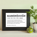 5x7 Aussiedoodle Doodle Dog Dictionary Definition Prints 5 x 7