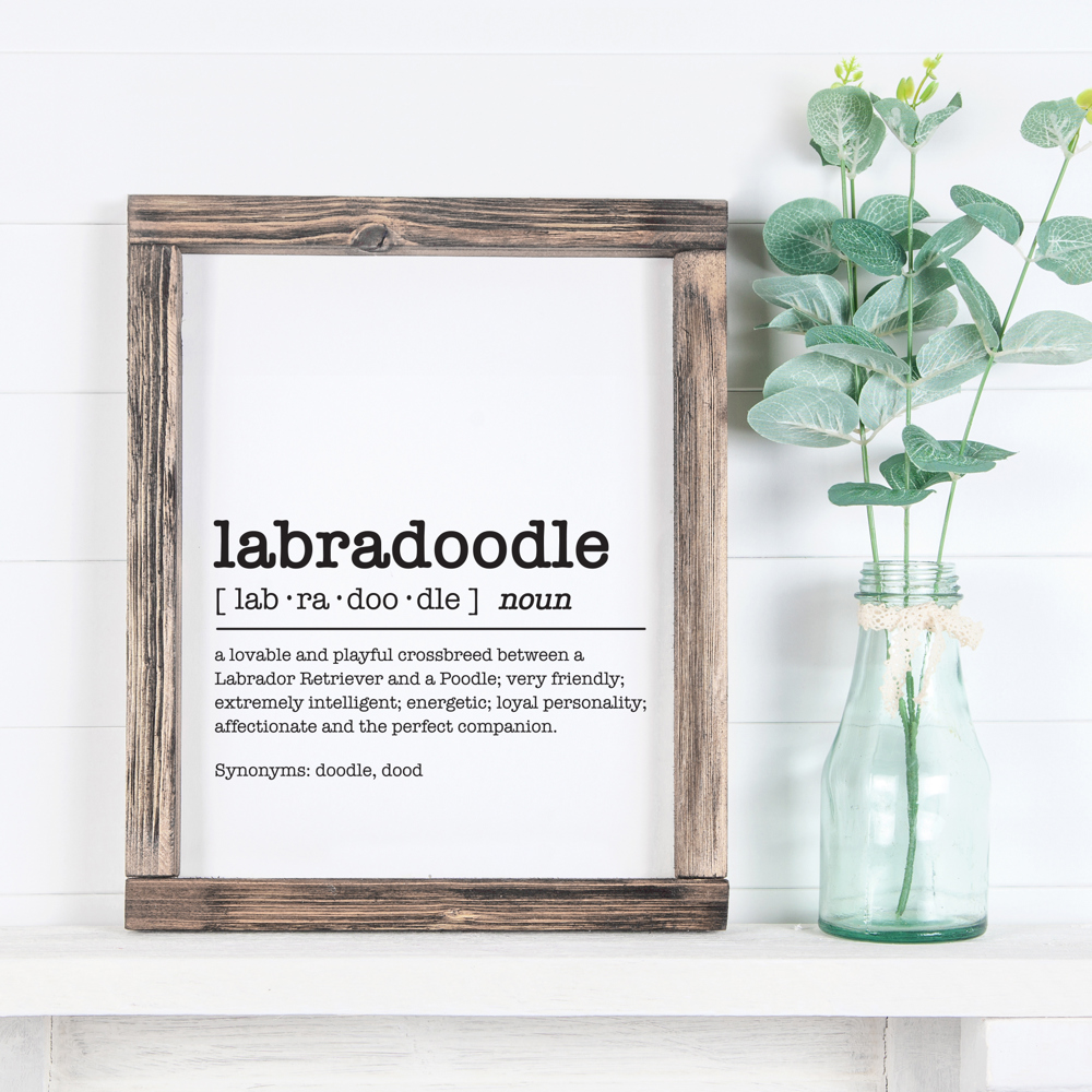 Doodle Dog Dictionary Definition Prints 8 x 10