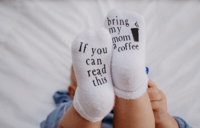 If You Can Read This Bring My Mom A Coffee Baby Socks