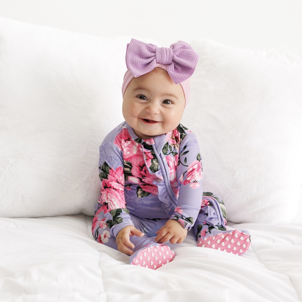 Violet Baby Ruffle Pajama