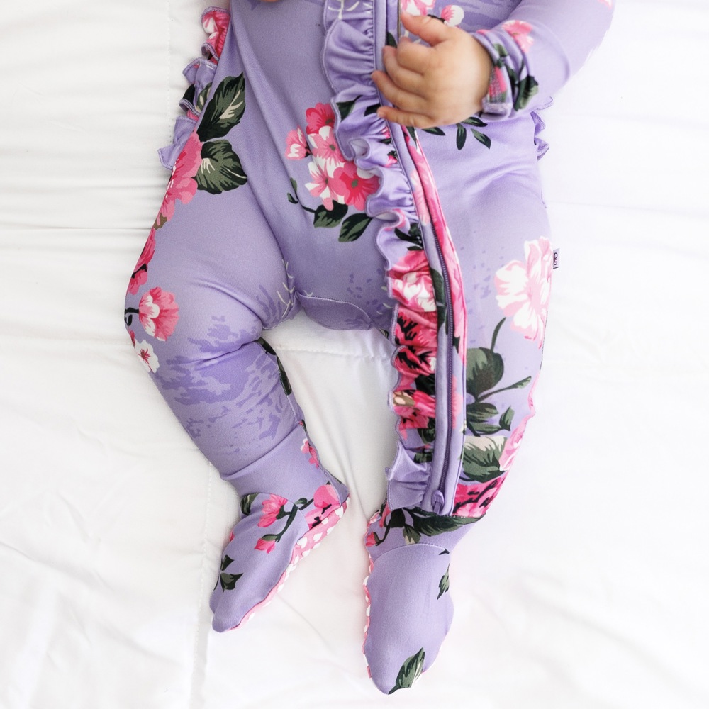 Violet Baby Ruffle Pajama