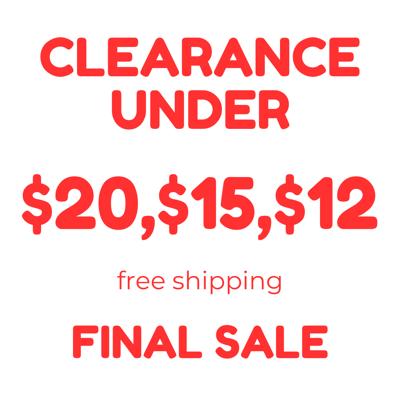 FINAL SALE CLEARANCE UNDER $20 | FREE SHIPPING
