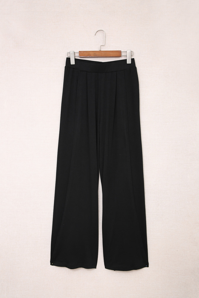 Open Leg Mid Waist Pants