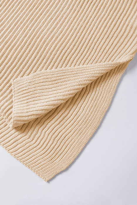 MY DREAM LIFE | Short Sleeve Side Slit Oversized Sweater