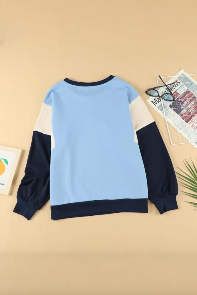 Colorblock Pullover Sweatshirt | Free Shipping