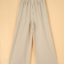  Stripe Wide Leg Adjustable Drawstring Waist Pants | S-3X